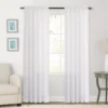 Sonoma Goods For Life® 2-pack Sheer Crushed Voile Window Curtain -home decoration 3432381 White