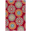 Sonoma Goods For Life® Floral Medallion Indoor/Outdoor Area And Throw Rug -home decoration 3513100 Red