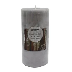 Sonoma Goods For Life® 3" X 6" Mahogany & Cedar Pillar Candle