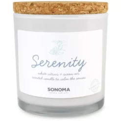 Sonoma Goods For Life® 13-oz. Serenity White Citrus & Ocean Air 3-Wick Jar Candle -home decoration 4845464 ALT2