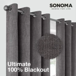 Sonoma Goods For Life® Ultimate Performance Distressed Chenille 100% Blackout 2-pk Curtain 10 Sonoma Goods For Life® Ultimate Performance Distressed Chenille 100% Blackout 2-pk Curtain -home decoration 5002254 ALT2