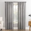 Sonoma Goods For Life® Recycled Polyester Vertical Stripe Sheer Window Curtain -home decoration 5173988 Gray