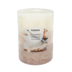 Sonoma Goods For Life® Sugared Vanilla 3" X 4" Pillar Candle