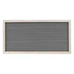 Sonoma Goods For Life® 14" X 7" Letterboard Gray Slats With White Frame