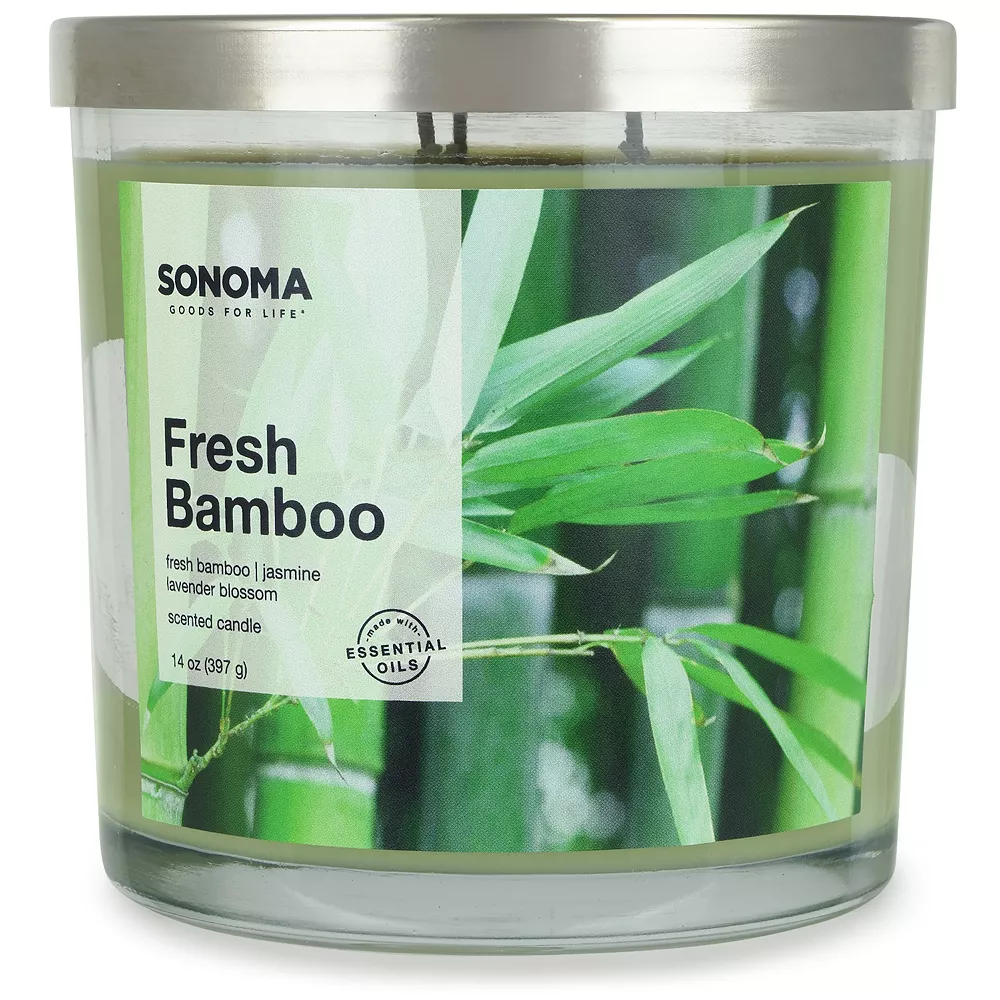 Sonoma Goods For Life® Fresh Bamboo 14-oz. Candle Jar 3 Sonoma Goods For Life® Fresh Bamboo 14-oz. Candle Jar