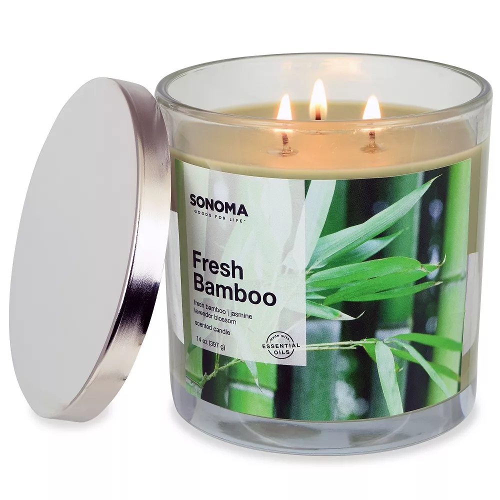 Sonoma Goods For Life® Fresh Bamboo 14-oz. Candle Jar 4 Sonoma Goods For Life® Fresh Bamboo 14-oz. Candle Jar - Image 2