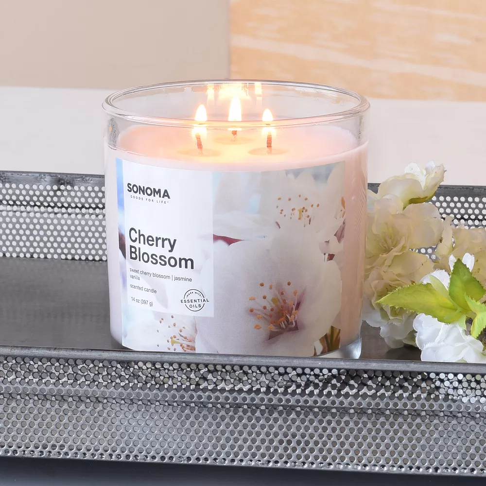 Sonoma Goods For Life® Cherry Blossom 14-oz. Candle Jar 4 Sonoma Goods For Life® Cherry Blossom 14-oz. Candle Jar - Image 2