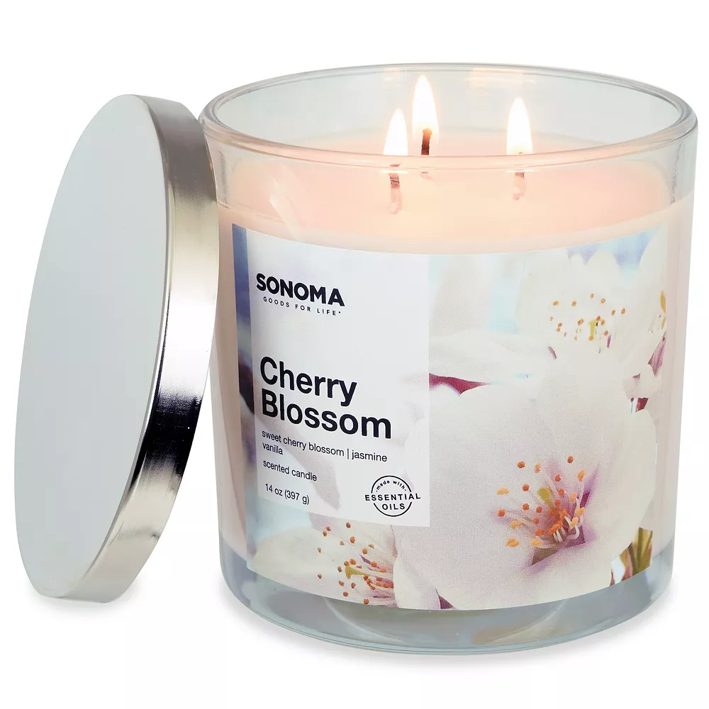 Sonoma Goods For Life® Cherry Blossom 14-oz. Candle Jar 5 Sonoma Goods For Life® Cherry Blossom 14-oz. Candle Jar - Image 3