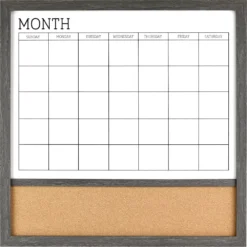 Sonoma Goods For Life® Monthly Cork Board Dry Erase Calendar Wall Decor
