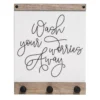 Sonoma Goods For Life® Wash Your Worries Away 3-Hook Laundry Wall Decor -home decoration 5569602