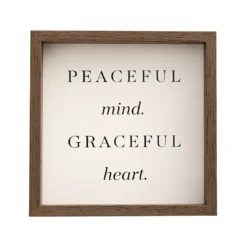 Sonoma Goods For Life® Peaceful Mind & Grateful Heart Caption Art Box