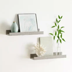 Sonoma Goods For Life® Gray Ledge Shelf Wall Decor 2-piece Set -home decoration 5626530 ALT