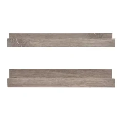 Sonoma Goods For Life® Gray Ledge Shelf Wall Decor 2-piece Set -home decoration 5626530 ALT2