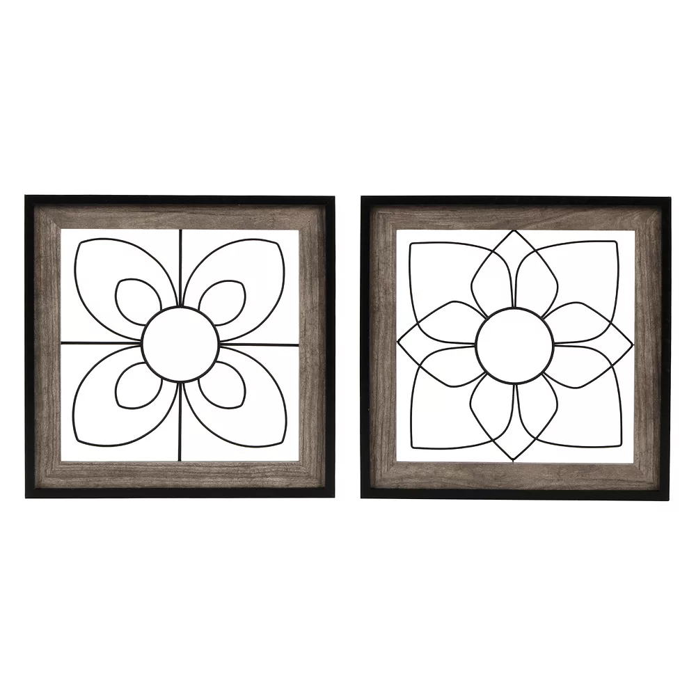 Sonoma Goods For Life® Flower Gate Wall Decor 2-piece Set 3 Sonoma Goods For Life® Flower Gate Wall Decor 2-piece Set