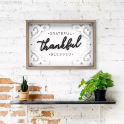 Sonoma Goods For Life® Grateful Thankful Blessed Wall Decor -home decoration 5635998 ALT