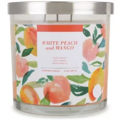 Sonoma Goods For Life® White Peach & Mango 14-oz. Candle Jar