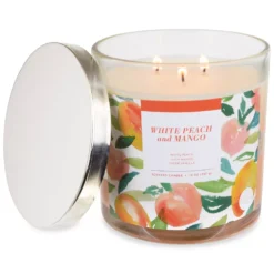 Sonoma Goods For Life® White Peach & Mango 14-oz. Candle Jar -home decoration 5660129 ALT2