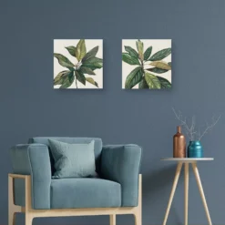 Sonoma Goods For Life® Magnolia Leaves I & II Canvas Wall Art 2-piece Set -home decoration 5661545 ALT2