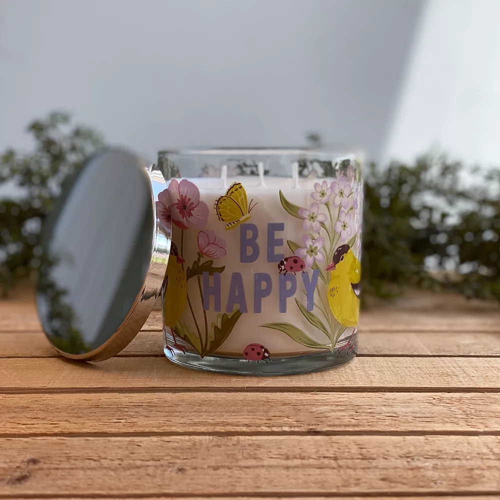 Sonoma Goods For Life® BE HAPPY Rainbow Lotus 13-oz. Candle Jar 4 Sonoma Goods For Life® BE HAPPY Rainbow Lotus 13-oz. Candle Jar - Image 2