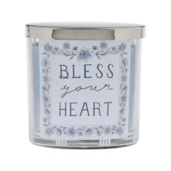 Sonoma Goods For Life® BLESS YOUR HEART Flamingo Blossoms 13-oz. Candle Jar