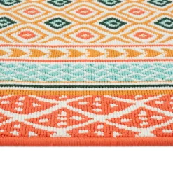 Sonoma Goods For Life® Indoor/Outdoor Warm Geo Border Rug -home decoration 5864803 ALT3