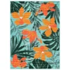Sonoma Goods For Life® Indoor/Outdoor Aqua Tropical Floral Rug