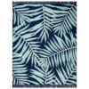 Sonoma Goods For Life® Indoor/Outdoor Navy Palm Leaves Rug -home decoration 5864811 Navy