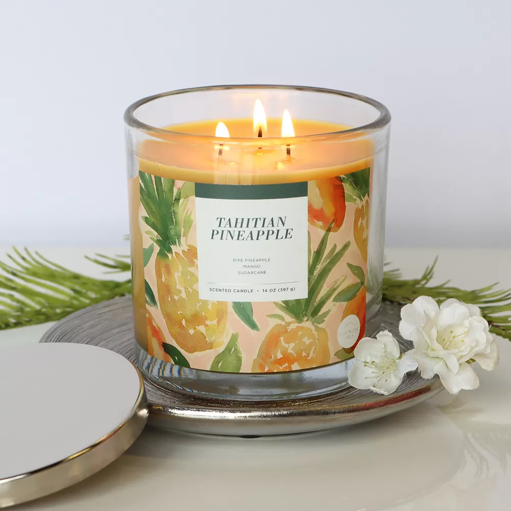 Sonoma Goods For Life® Tahitian Pineapple 14-oz. Candle Jar 4 Sonoma Goods For Life® Tahitian Pineapple 14-oz. Candle Jar - Image 2