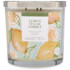 Sonoma Goods For Life® Lemon Sugar Sorbet 14-oz. Candle Jar -home decoration 5877278 ALT2