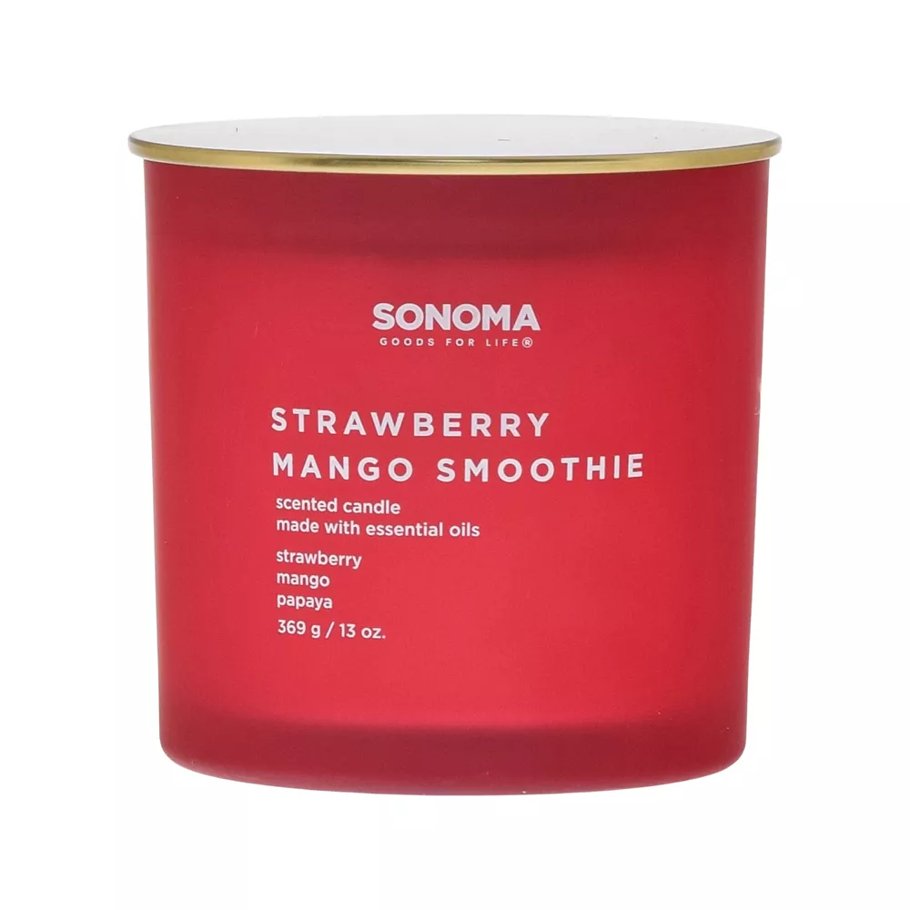 Sonoma Goods For Life® Strawberry Mango Smoothie 13-oz. Candle Jar 3 Sonoma Goods For Life® Strawberry Mango Smoothie 13-oz. Candle Jar