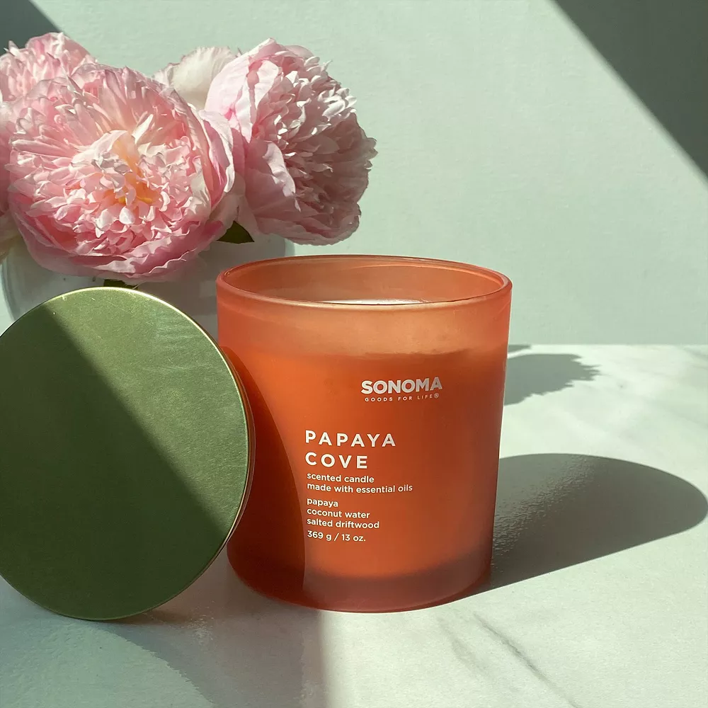 Sonoma Goods For Life® Papaya Cove 13-oz. Candle Jar 4 Sonoma Goods For Life® Papaya Cove 13-oz. Candle Jar - Image 2