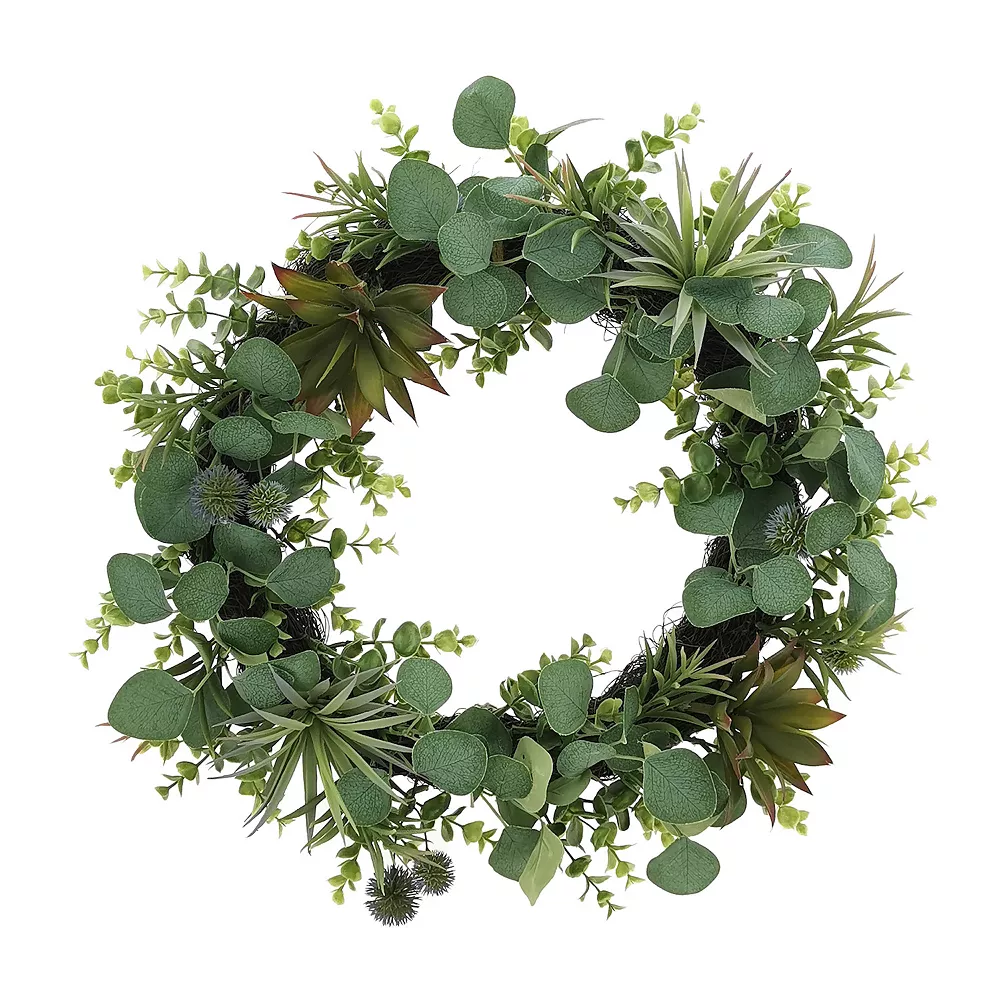 Sonoma Goods For Life® Artificial Succulent Thistle Wreath 3 Sonoma Goods For Life® Artificial Succulent Thistle Wreath