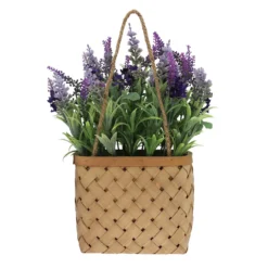 Sonoma Goods For Life® Artificial Lavender Hanging Wall Basket