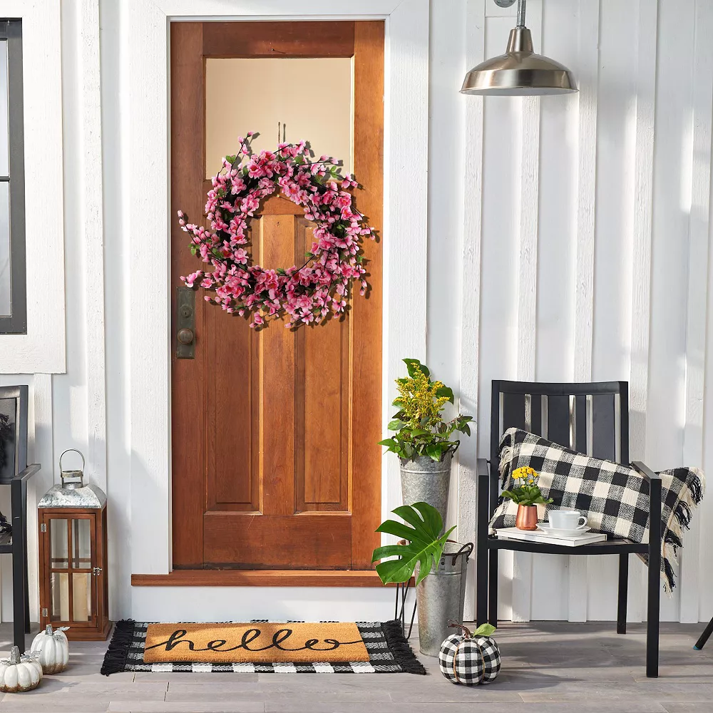 Sonoma Goods For Life® Artificial Cherry Blossom Wreath 4 Sonoma Goods For Life® Artificial Cherry Blossom Wreath - Image 2