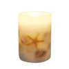 Sonoma Goods For Life® Seashell LED Short Pillar Candle -home decoration 5901123