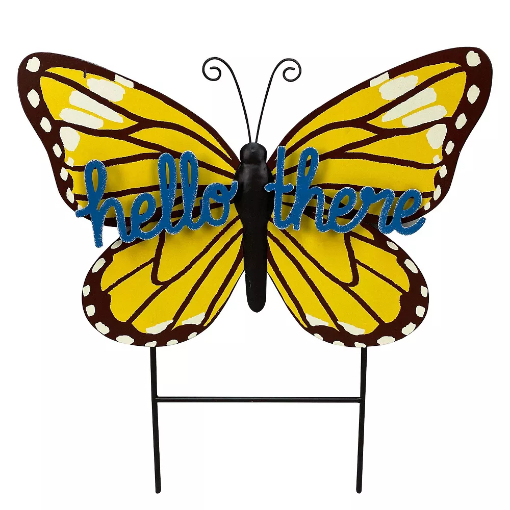 Sonoma Goods For Life® "Hello There" Butterfly Garden Stake 3 Sonoma Goods For Life® "Hello There" Butterfly Garden Stake