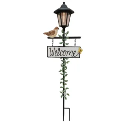 Sonoma Goods For Life® "Welcome" Solar Bird Garden Stake