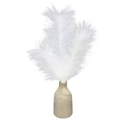 Sonoma Goods For Life® Artificial Pompas Grass In Wood Vase Floor Decor