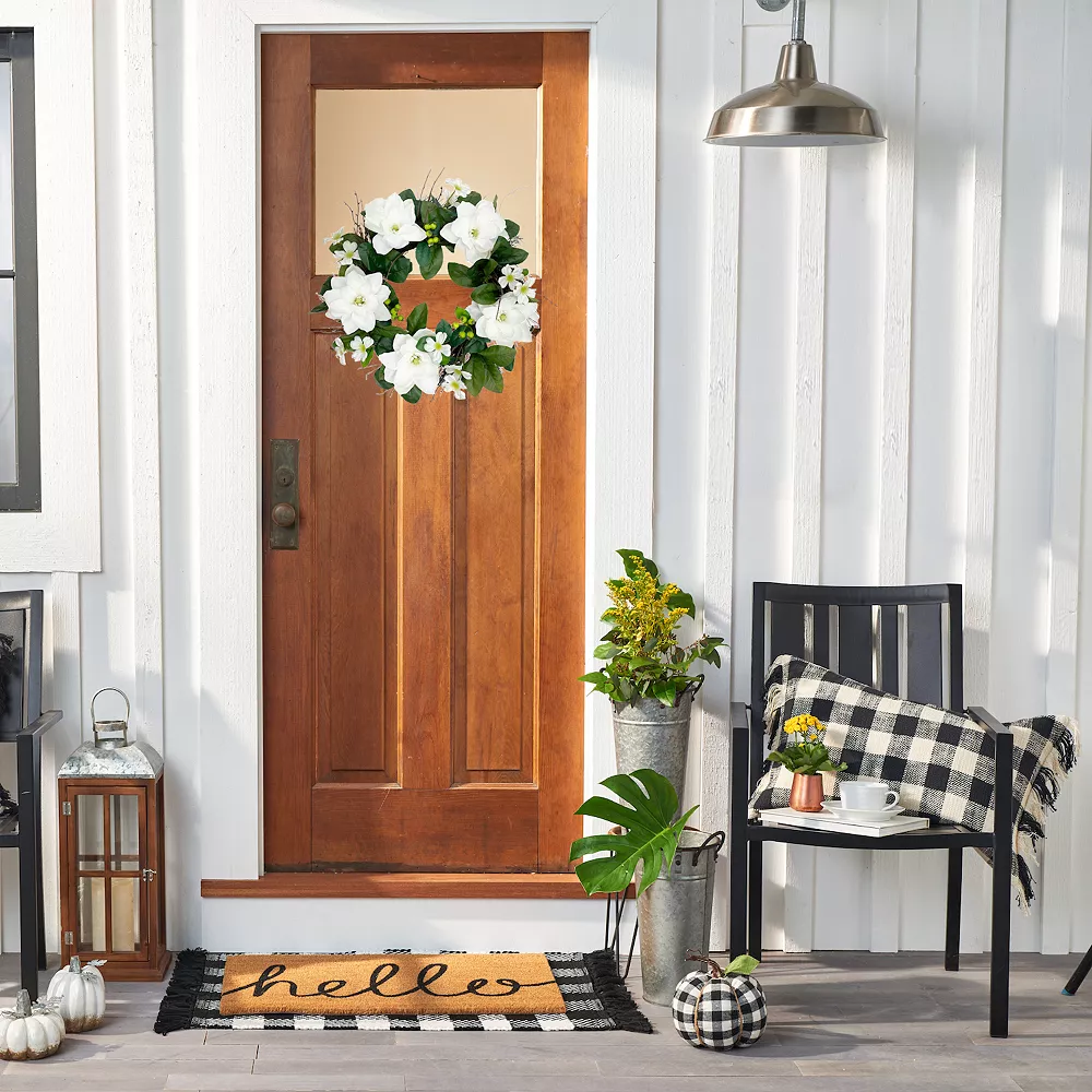 Sonoma Goods For Life® Artificial White Floral Wreath 4 Sonoma Goods For Life® Artificial White Floral Wreath - Image 2