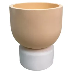 Sonoma Goods For Life® Coral Pedestal Concrete Planter