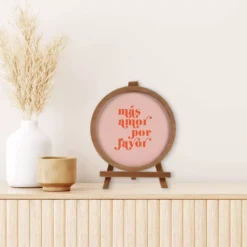 Sonoma Goods For Life® Mas Amor Por Favor Round Frame -home decoration 5905930 ALT