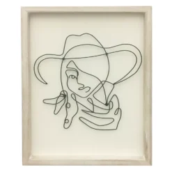 Sonoma Goods For Life® Wire Cowgirl Framed Wall Art