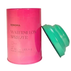 Sonoma Goods For Life® Tin Drink Collection Lavender Watermelon Spritzer 10-oz. Candle Jar -home decoration 5908810 ALT