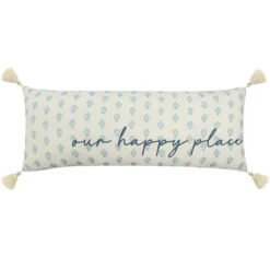 Sonoma Goods For Life® Ivory "Our Happy Place" Pillow