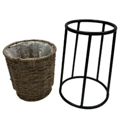 Sonoma Goods For Life® Small Seagrass Planter With Metal Stand -home decoration 5920620 ALT2