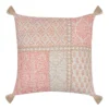 Sonoma Goods For Life® Coral & Tan Block Print Ultimate Feather Fill Throw Pillow