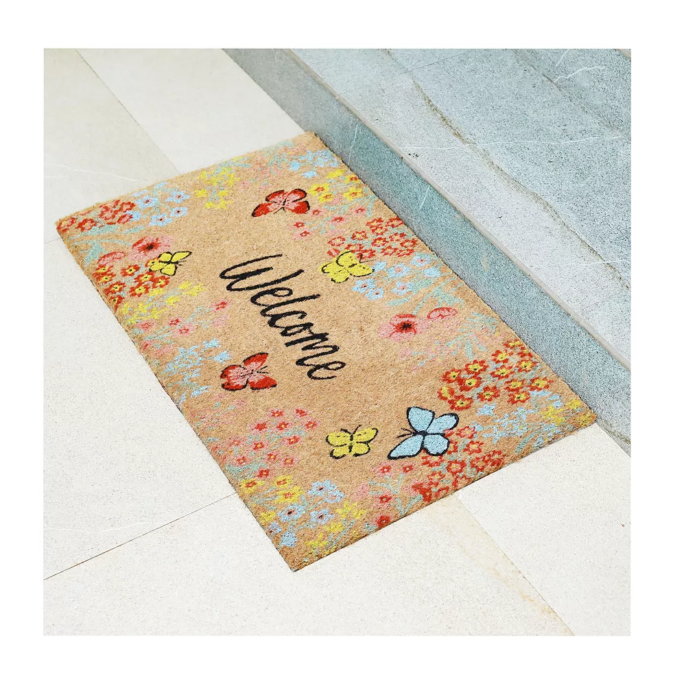 Sonoma Goods For Life® Coir Floral Welcome Mat 4 Sonoma Goods For Life® Coir Floral Welcome Mat - Image 2