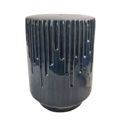 Sonoma Goods For Life® Textured Ceramic Blue Garden Table