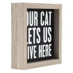 Sonoma Goods For Life® Inset Cat Caption Box -home decoration 5983560 ALT2