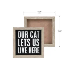 Sonoma Goods For Life® Inset Cat Caption Box -home decoration 5983560 ALT4